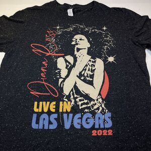 Rare DIANA ROSS 2022 Live in Las Vegas Concert Tour TEE T SHIRT Sz Mens XXL